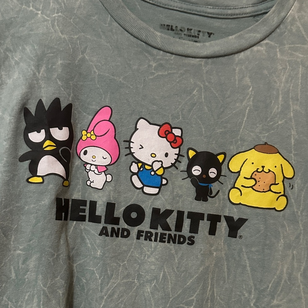 Hello Kitty and Friends Green Tee Size Small - Picture 2 of 4